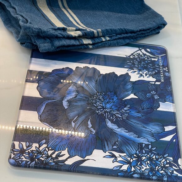 MacKenzie-Childs Royal Englis Garden Glass Cutting Board-NEW - Picture 7 of 16